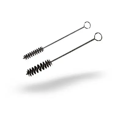 JAZ 91016 - 3/16" Single Stem, Single Spiral Hand Tube Brush, .005" 302SS, 1-1/2" B.L., 7" (10pk)