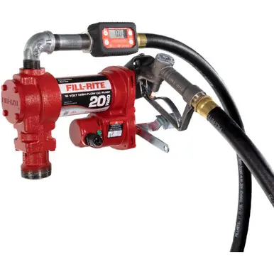 FILL-RITE FR4219H - 12V 20 GPM Fuel Transfer Pump w/ Meter & Nozzle