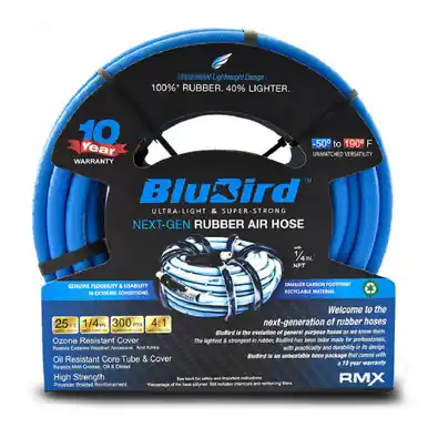 Blubird BB1425 - Rubber Air Hose 1/4" x 25‘