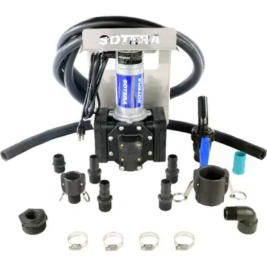 FILL-RITE SS470B - 115V Chemical Transfer Pump, IBC Mount w/ Hose & Suction Pipe