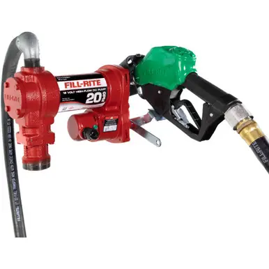 FILL-RITE FR4210HD - 12V 20 GPM Fuel Transfer Pump w/ Nozzle