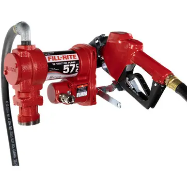 FILL-RITE FR1210HEA - 12V 57 LPM Fuel Transfer Pump w/ Nozzle