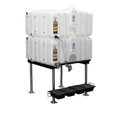 Rhino Tuff Tanks RTT-6330-NV 80/80 Gallon Gravity Feed Tank Package