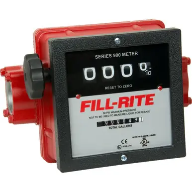 FILL-RITE 901C1.5 - 6-40 GPM 4-Digit Mechanical Fuel Transfer Meter