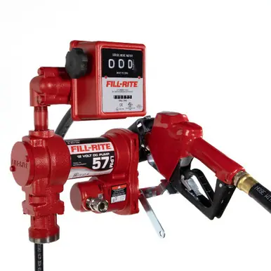 FILL-RITE FR1211HELA - 12V 57 LPM Fuel Transfer Pump w/ Meter & Nozzle