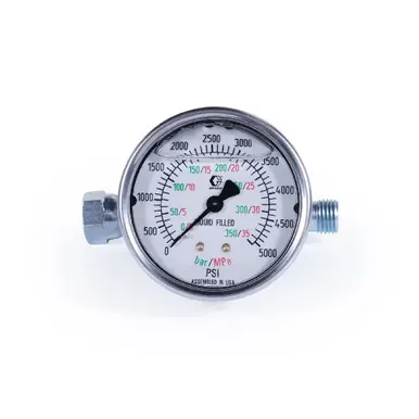 GRACO 245856 - Liquid-Filled Pressure Gauge, 5000 PSI