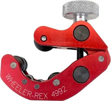 WHEELER-REX 4992RED - Close Quarters Tubing Cutter 1/4" - 2-3/8", Limited Red Edition