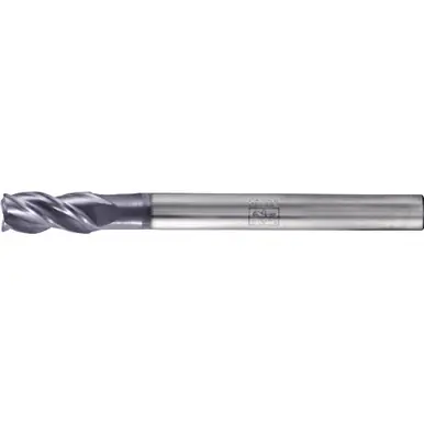 PFERD 23003046 Chamfered End Mill, 4-flutes, 1/4" Dia, 1/2" APMX, 2-1/2" OAL, Cyl. Shank