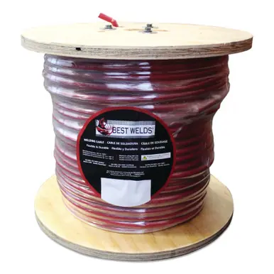 BEST WELDS 911-4/0-500-RED - Welding Cable 4/0 AWG Red 500‘ Reel, Red (500pk)