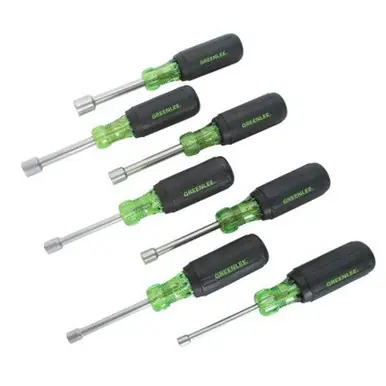 Greenlee 0253-01C 7pc. Hollow Shaft Nut Driver Set 3/16" 1/4" 5/16" 11/32" 3/8" 7/16" 1/2"