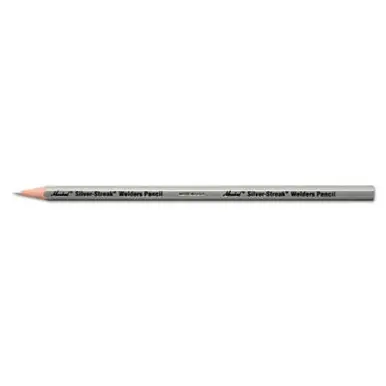 MARKAL 96101 Silver-Streak Welder‘s Pencils, Silver (12pk)