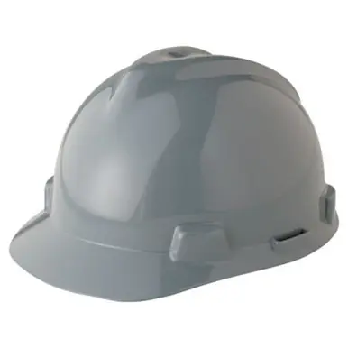 MSA 475364 V-Gard Protective Cap, Fas-Trac Ratchet, Cap, Gray