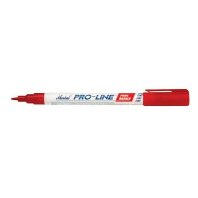 MARKAL 96874 Pro-Line Fine Point Paint Markers, Red, 1/16 in, Fine
