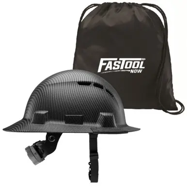 LIFT HIDV-24CB - IDAX Full Brim Hard Hat - Vented (Carbon Fiber) w/ Tote Bag