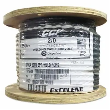 BEST WELDS 911-2/0X25 - Welding Cable, 2/0 AWG, 25 ft