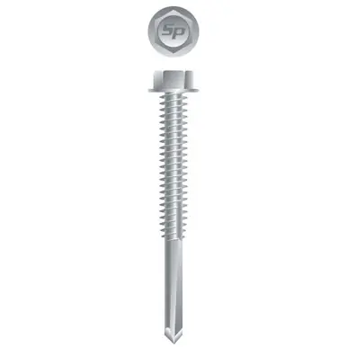Strong-Point H543C - 1/4-20 x 3" Hex Head Self-Drilling Screw, Strong-Shield 1000ct