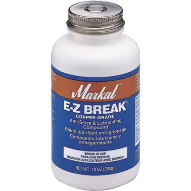 MARKAL 8907 E-Z Break Anti-Seize Compound, 16 oz Brush-In-Cap, Copper Gray