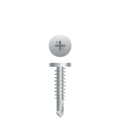 Strong-Point PC8C - 10-16 x 1" Pancake Head Self-Drilling Screw, Strong-Shield 5000ct