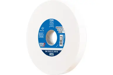 PFERD 61730 - Vitrified Bench Wheel, HSS, 10" x 1-1/4 x 2, 80 Grit, Aluminum Oxide