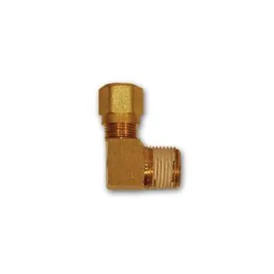 Midland Industries NT69-84VS - 90° Elbow w/ RTS, 1/2" Tube OD x 1/4" NPT(M)F, Brass