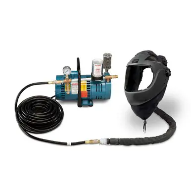 ALLEGRO 9250-01 - 1-Worker EZ Air Flex Grinding Air Shield SAR System w/ 50‘ Hose