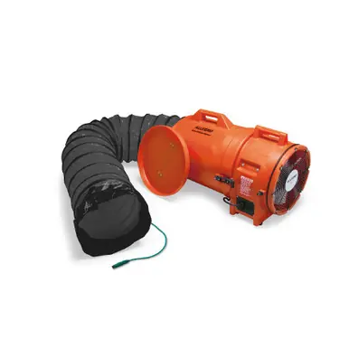 ALLEGRO 9548-25E - 12" Axial Explosion-Proof (Ex) Plastic Blower w/ Canister & 25‘ Statically