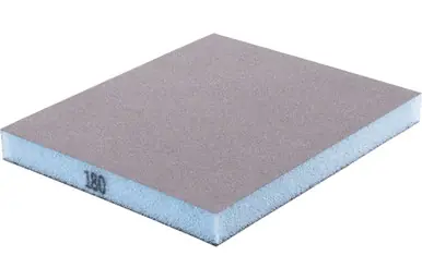 PFERD 46406 - Sanding sponge with 2 abrasive sides, 4" x 4-3/4, 180 Grit, Aluminum oxide (5pk)