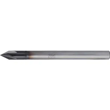 PFERD 23003016 Deburring End Mill, 4-flutes, 60° 1/8" Dia, 7/64" APMX, 3-1/2" OAL, Cyl. Shank