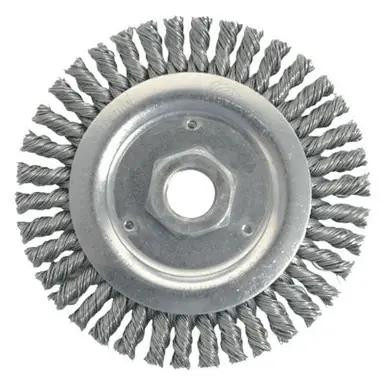 WEILER 79801 Stringer Bead Wheel 4-1/2" D x 3/16 W .02 Carbon Steel 12500RPM