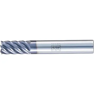 PFERD 23003063 Square End Mill, 6-flutes, 3/8" Dia, 3/4" APMX, 2-1/2" OAL, Cyl. Shank