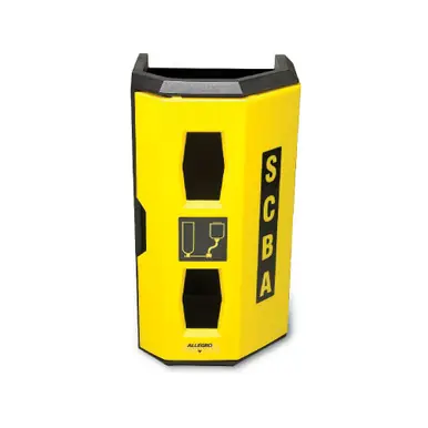ALLEGRO 4125 - Hi-Viz Heavy Duty Single SCBA Wall Case, Yellow