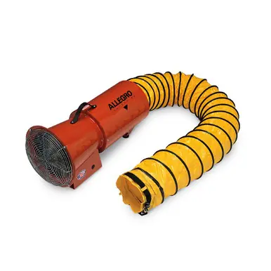 ALLEGRO 9506-01 - 8" Axial DC Metal Blower w/ Canister & 15‘ Ducting, 31 Lbs.