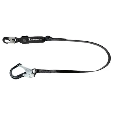 Safewaze 024-2139 - PRO-Shield 6′ Energy Absorbing Lanyard Alu Rebar Hook
