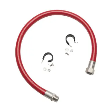 Reelcraft S602975 - 3/4" x 3ft, 200psi Whip Hose for Chemicals, Stainless Ends