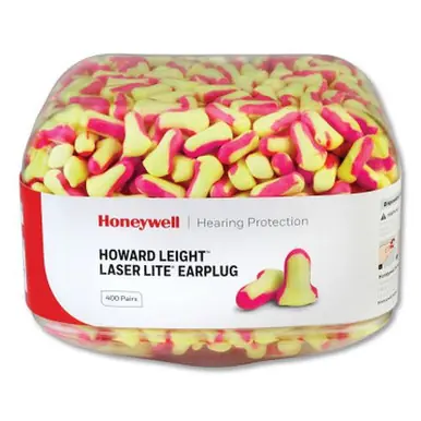 Honeywell HL400-LL-REFILL Earplug Dispenser Refills, Canister, Magenta/Yellow, Laser Lite
