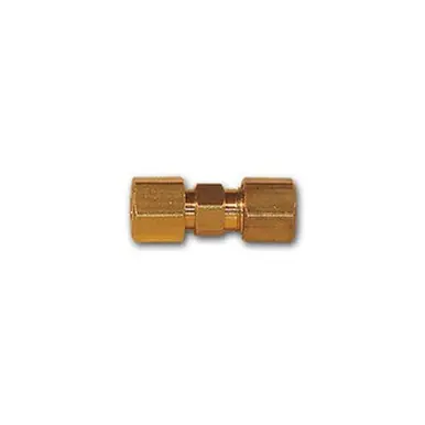 Midland Industries 283X50S - Double End Union, 5/32" Split Sleeve x 5/32" Split Sleeve, Brass