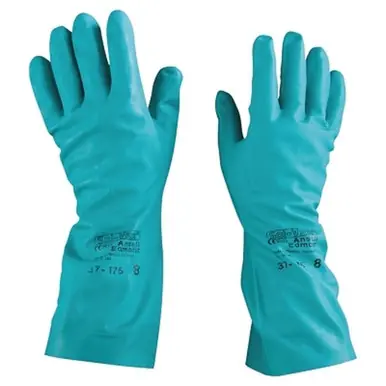 AlphaTec 37-175-8 Nitrile Gloves, Size 8, Green (12pk)