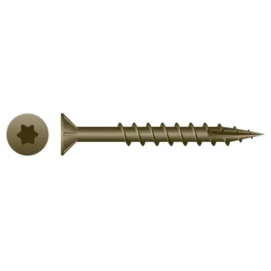 Strong-Point XT1050W - 10 x 5" Flat Head w/ Nibs Outdoor Screw, WAR 500ct
