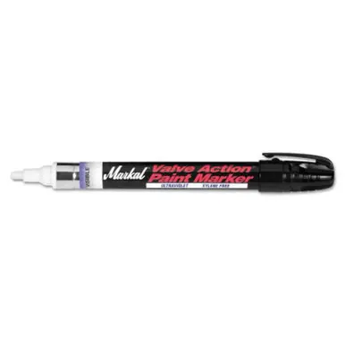 MARKAL 97054 Valve Action Paint Marker Ultra Violet, Invisible UV, 1/8" Med