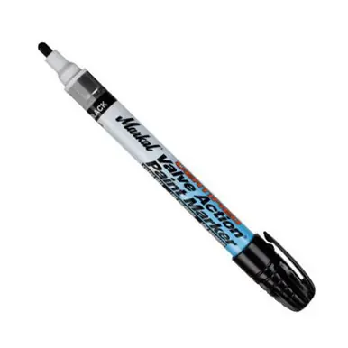 MARKAL 96883 Valve Action Certified Paint Marker, Black (12pk)