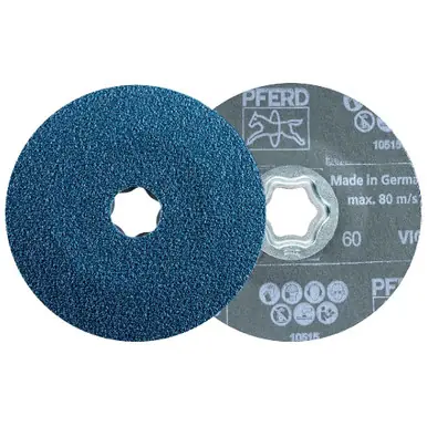 PFERD 40386 - COMBICLICK Fiber Disc, 4-1/2″ x 7/8, 80 grit, VICTOGRAIN-COOL (25pk)