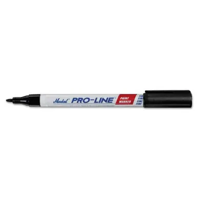 MARKAL 96873 PRO-LINE Fine Point Paint Markers, 1/16 in Tip, Fine, Black