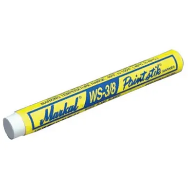 MARKAL 82420 Paintstik WS Markers, 3/8 in, White