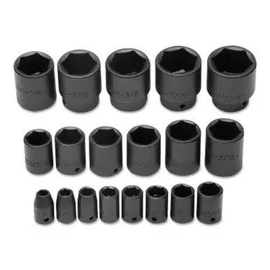 PROTO J74106 TorquePlus 19 Piece Impact Socket Set, 1/2" 6 Point