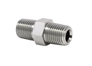 GRACO 555453 - Steel Hex Shoulder Nipples - Straight, 1/4" x 1/4" Threads, 1/4" NPT, Up to 2