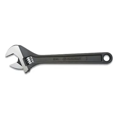Crescent AT212BK 12" Black Oxide Adjustable Wrench, 1.5" Opening, SAE/Metric