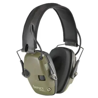 Honeywell R-01526 Impact Sport Earmuffs, 22 dB NRR, Khaki