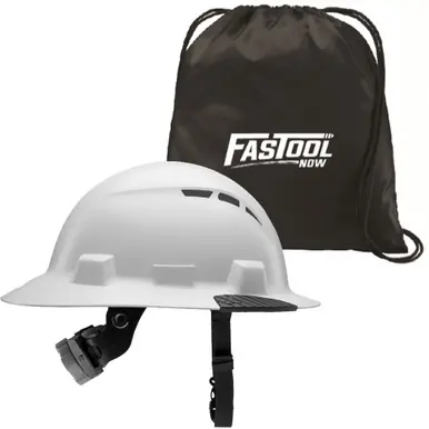LIFT HIDV-24W - IDAX Full Brim Hard Hat - Vented (White) w/ Tote Bag
