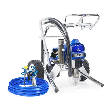 GRACO 25F504 - Ultra 395 Electric Airless Sprayer, Lo-Cart, Chromex piston rod, 3300 PSI