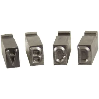 CH Hanson 27638 - 3/8" Steel Type Letter Sets
